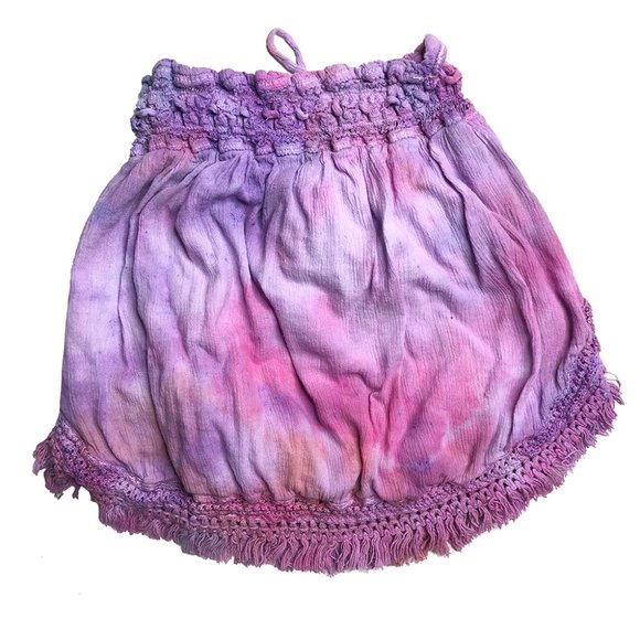 ✨ aerie bubblegum boho tie dye mini skirt - Picture 6 of 8
